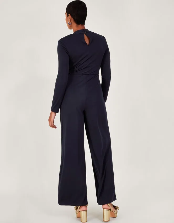 Women Toria Trim Jumpsuit Blue Monsoon Occasionwear