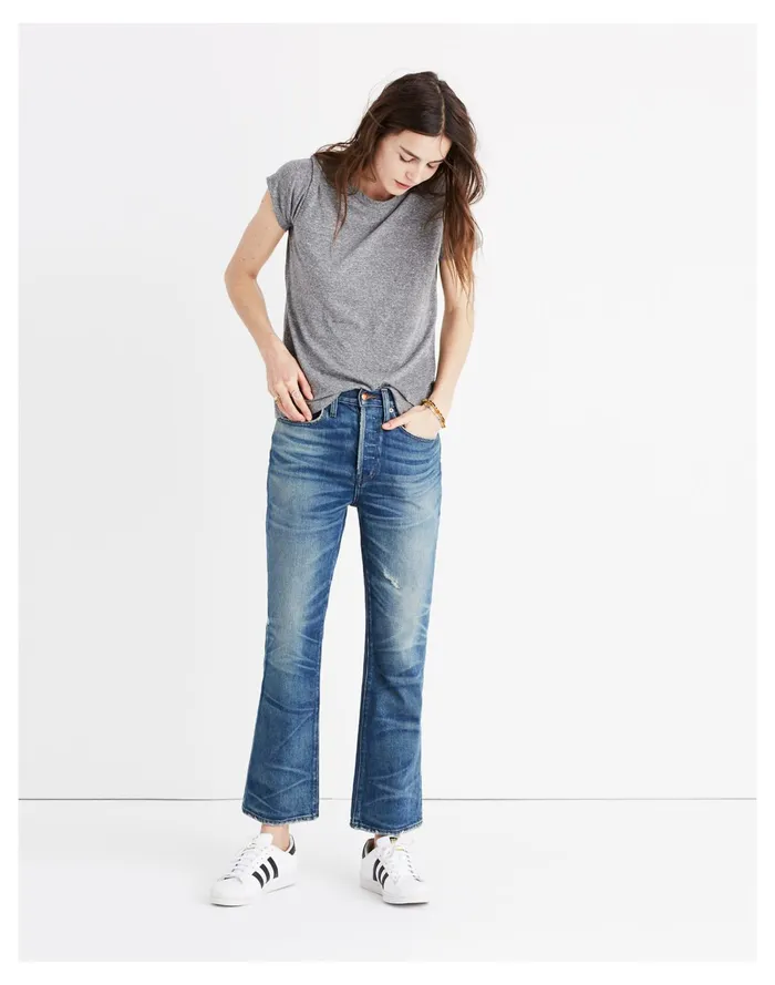 Women Triblend Ex Boyfriend Tee Hthr Pewter Madewell Tees Women Triblend Ex Boyfriend Tee Hthr Pewter Madewell Tees