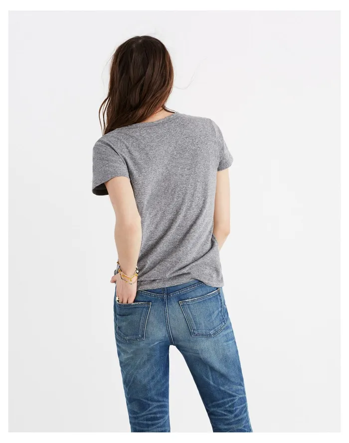 Women Triblend Ex Boyfriend Tee Hthr Pewter Madewell Tees Women Triblend Ex Boyfriend Tee Hthr Pewter Madewell Tees
