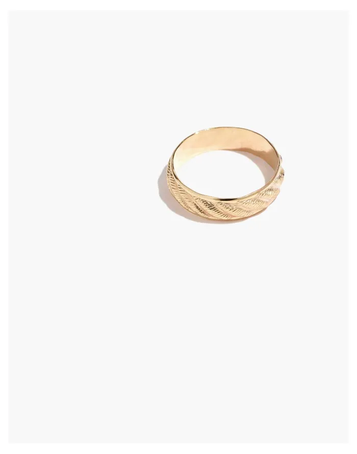 Women Tumble Chunky Twist Ring Gold Madewell Rings