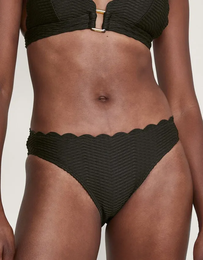 Women Una Bikini Bottoms Black Monsoon Beachwear and Swimwear