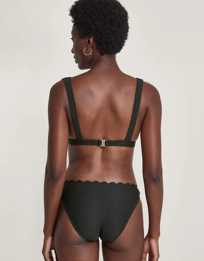 Women Una Bikini Bottoms Black Monsoon Beachwear and Swimwear