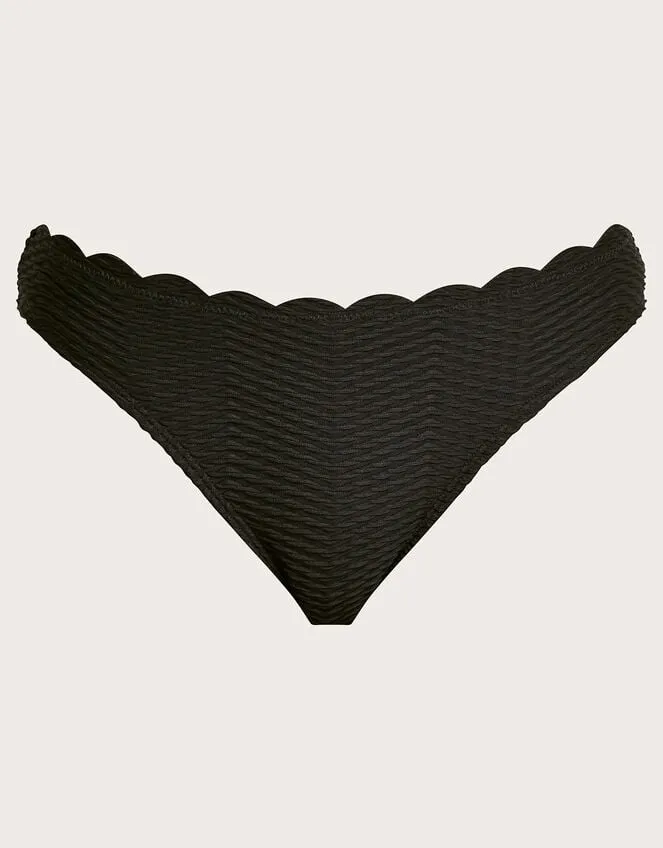 Women Una Bikini Bottoms Black Monsoon Beachwear and Swimwear