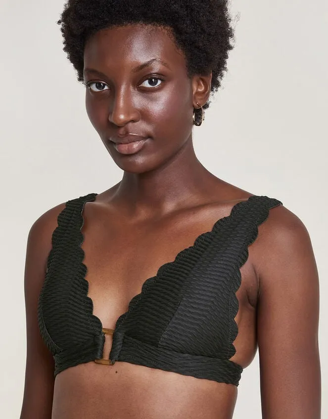 Women Una Bikini Top Black Monsoon Beachwear and Swimwear