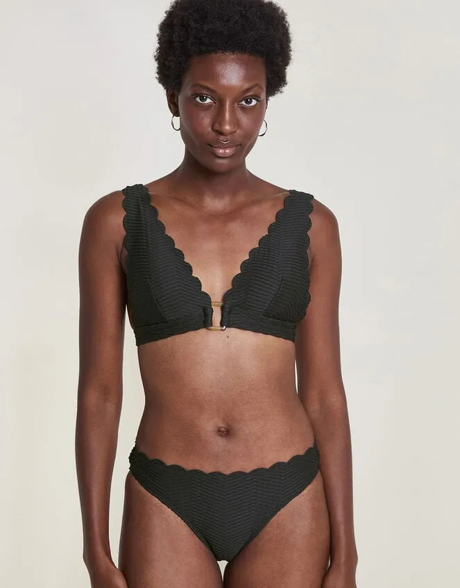 Women Una Bikini Top Black Monsoon Beachwear and Swimwear