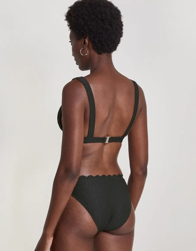 Women Una Bikini Top Black Monsoon Beachwear and Swimwear