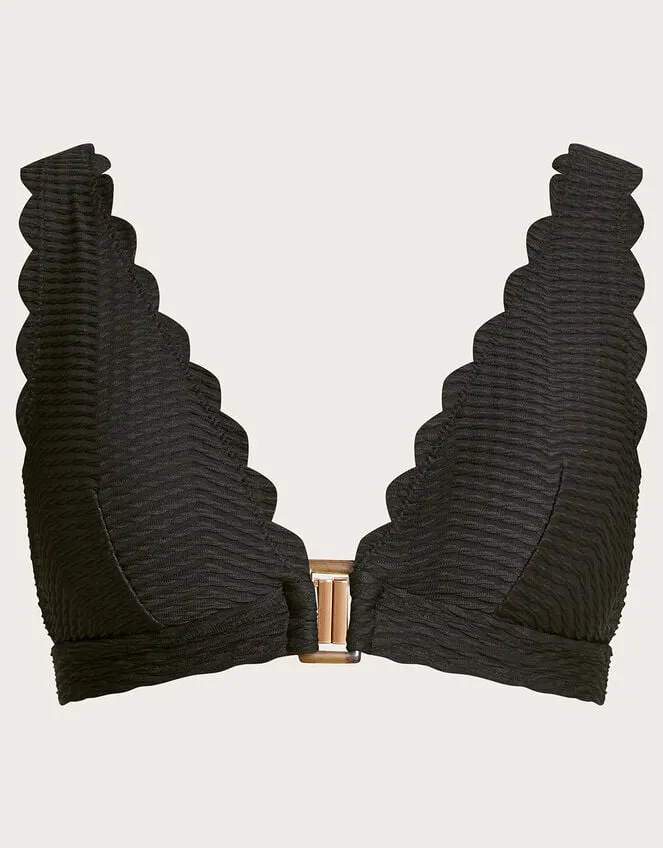 Women Una Bikini Top Black Monsoon Beachwear and Swimwear