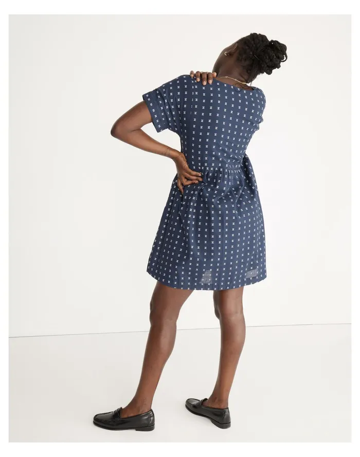 Women V Neck Dolman Sleeve Mini Dress In Textured Dot As Per Header Madewell Dresses Women V Neck Dolman Sleeve Mini Dress In Textured Dot As Per Header Madewell Dresses