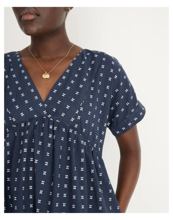 Women V Neck Dolman Sleeve Mini Dress In Textured Dot As Per Header Madewell Dresses Women V Neck Dolman Sleeve Mini Dress In Textured Dot As Per Header Madewell Dresses