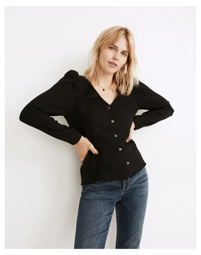 Women Westover Top True Black Madewell Tops and Shirts