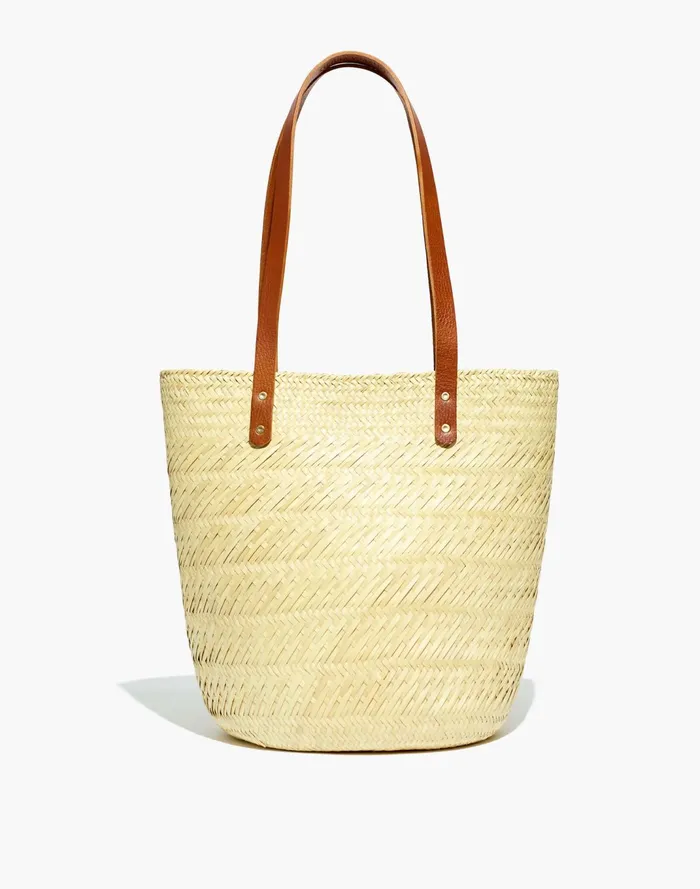 Women X Tierra Y Mano Laguna Basket Bag Natural Madewell Totes