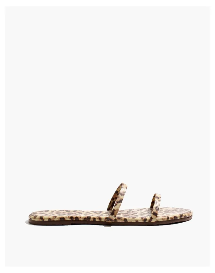 Women X TKEES Gemma Leather Sandals In Leopard Print Leopard Madewell Sandals Women X TKEES Gemma Leather Sandals In Leopard Print Leopard Madewell Sandals
