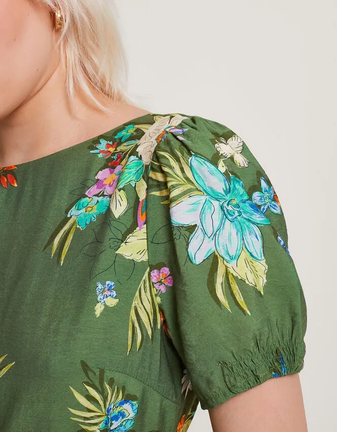 Women Zafia Tiered Dress Green Monsoon Dresses