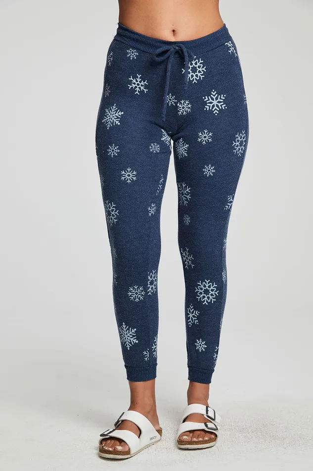 Womens Bottoms Chaser Brand Snowflake Pants