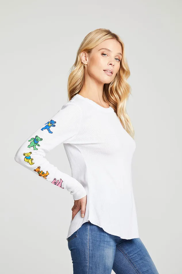 Womens Chaser Brand Grateful Dead Steal Your Face Tops
