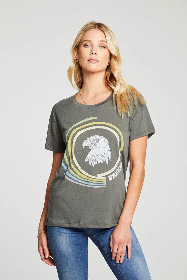 Womens Freedom Eagle Tops Chaser Brand