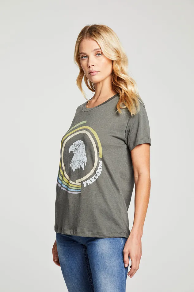 Womens Freedom Eagle Tops Chaser Brand