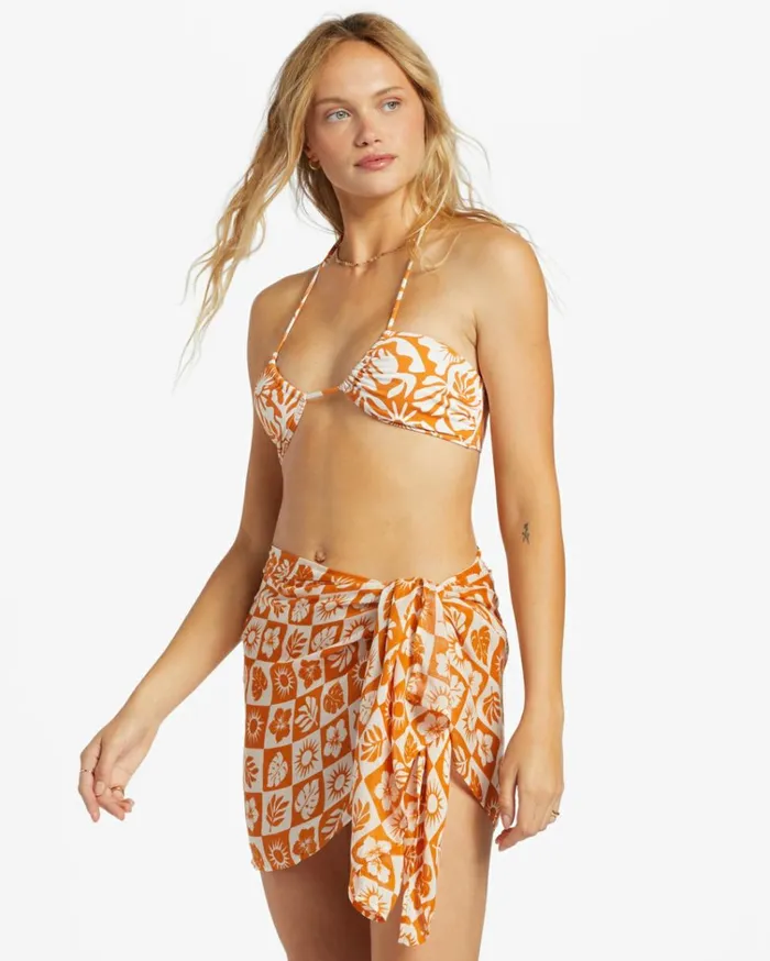 Wrapped Up Cover Up Dried Mango Women Billabong Beach Cover Ups