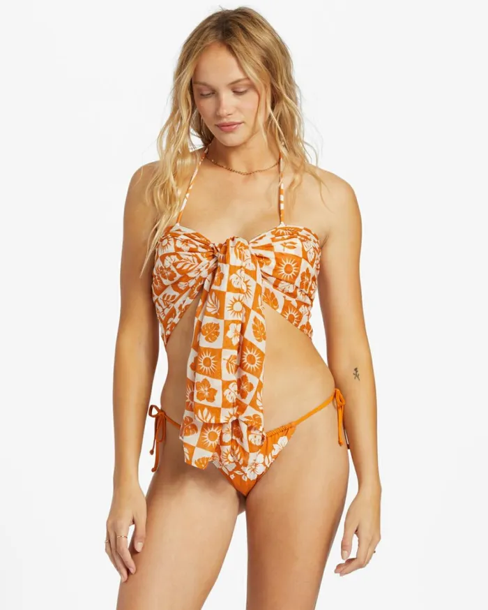Wrapped Up Cover Up Dried Mango Women Billabong Beach Cover Ups