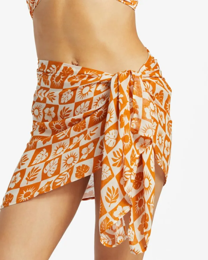 Wrapped Up Cover Up Dried Mango Women Billabong Beach Cover Ups