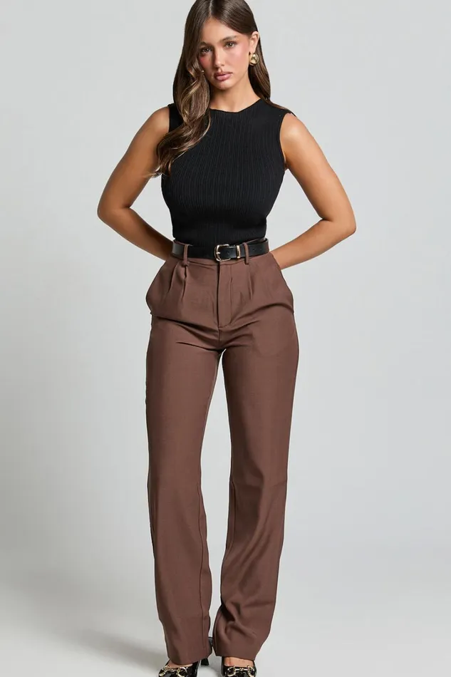 Yelena Top 8211 Cotton Ribbed Sleeveless Tank In Black Women Showpo Conscious